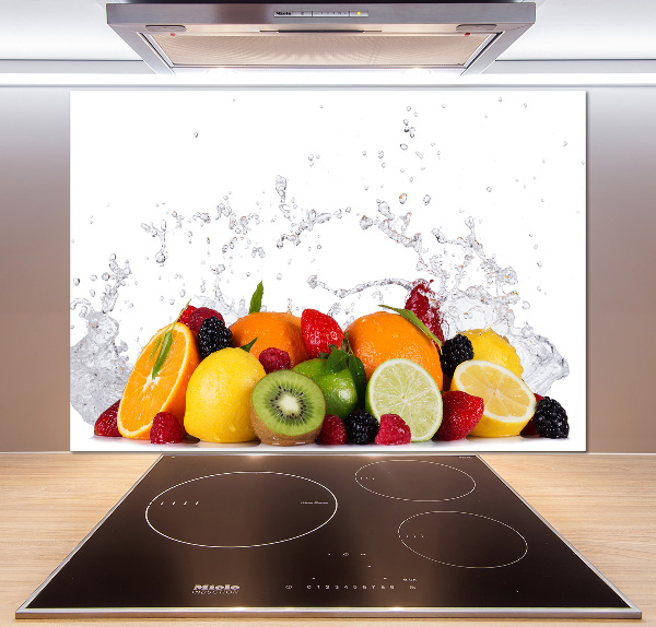 Achterwand keuken Fruit en water
