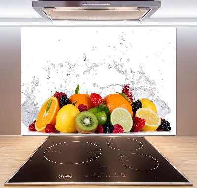 Achterwand keuken Fruit en water