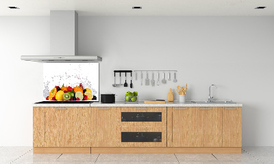 Achterwand keuken Fruit en water