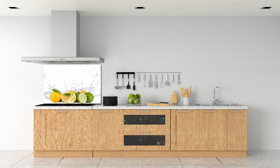 Spatscherm keuken Citrus en water