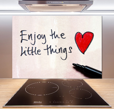 Spatscherm keuken Kleine dingen