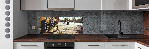 Keuken achterwand Fietsen in Amsterdam
