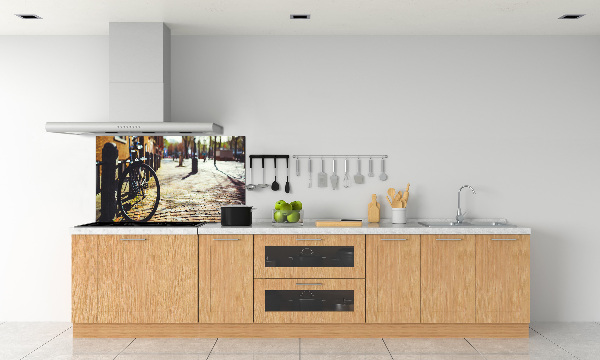 Keuken achterwand Fietsen in Amsterdam