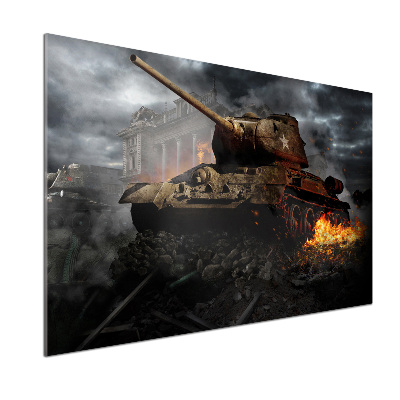 Glazen achterwand keuken Tank