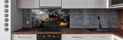 Glazen achterwand keuken Tank