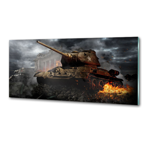 Glazen achterwand keuken Tank