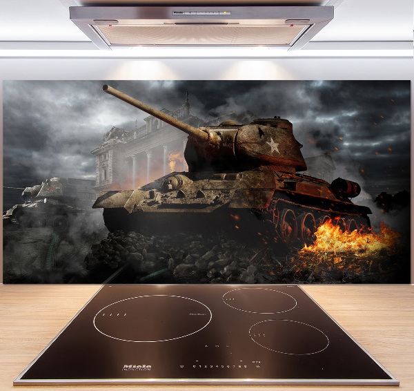 Glazen achterwand keuken Tank