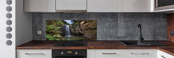 Glazen achterwand keuken Waterval op Sardinië