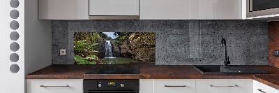 Glazen achterwand keuken Waterval op Sardinië