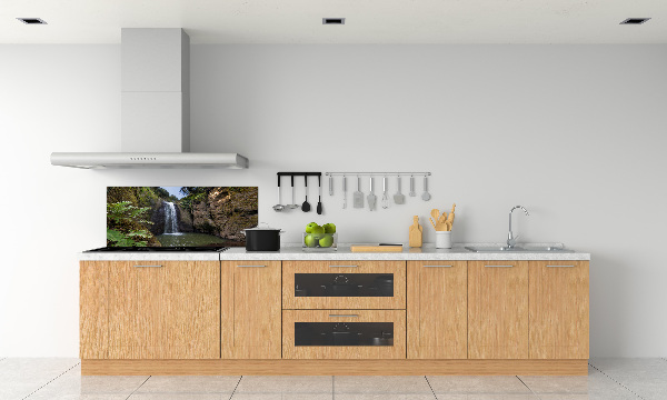 Glazen achterwand keuken Waterval op Sardinië
