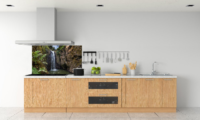 Glazen achterwand keuken Waterval op Sardinië