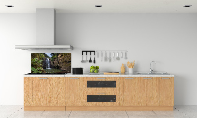 Glazen achterwand keuken Waterval op Sardinië
