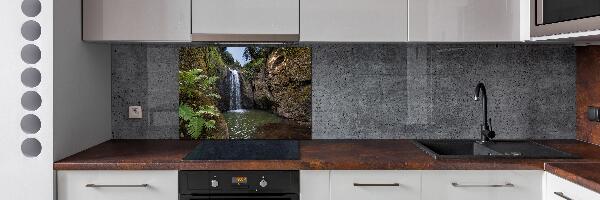 Glazen achterwand keuken Waterval op Sardinië