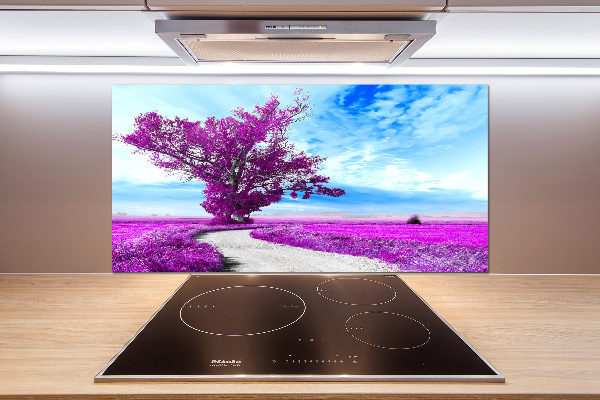 Achterwand keuken Boom en pad