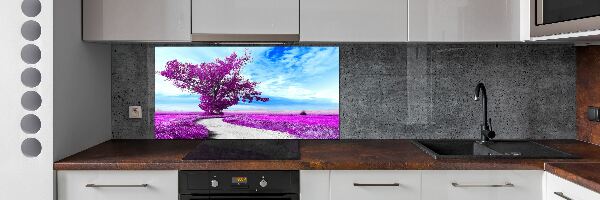 Achterwand keuken Boom en pad