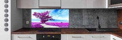 Achterwand keuken Boom en pad