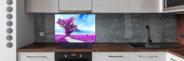 Achterwand keuken Boom en pad