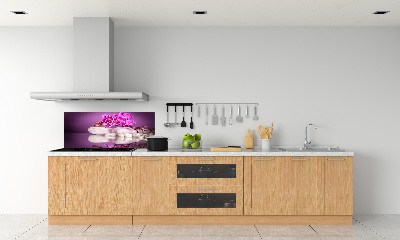 Spatscherm keuken Roze orchidee