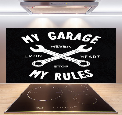 Spatplaat keuken Mijn garage