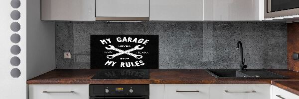 Spatplaat keuken Mijn garage