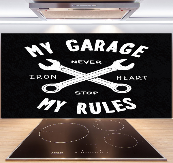 Spatplaat keuken Mijn garage