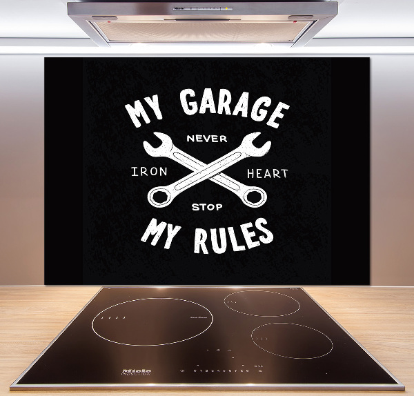 Spatplaat keuken Mijn garage