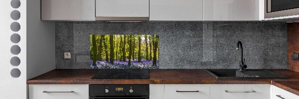 Achterwand keuken Bos in de lente