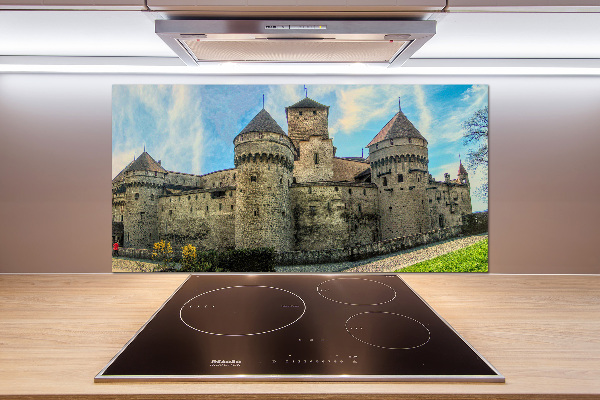 Spatplaat keuken Een kasteel in Zwitserland
