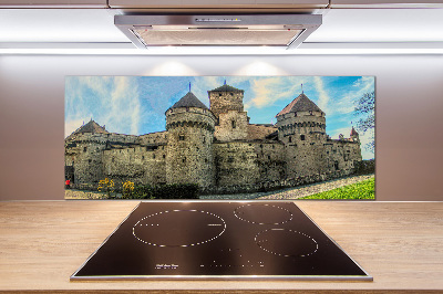 Spatplaat keuken Een kasteel in Zwitserland