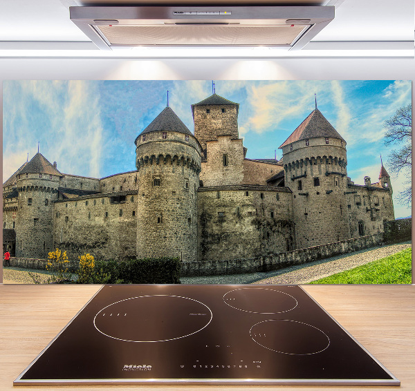 Spatplaat keuken Een kasteel in Zwitserland