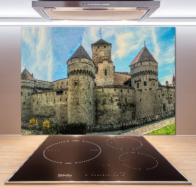 Spatplaat keuken Een kasteel in Zwitserland