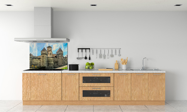 Spatplaat keuken Een kasteel in Zwitserland