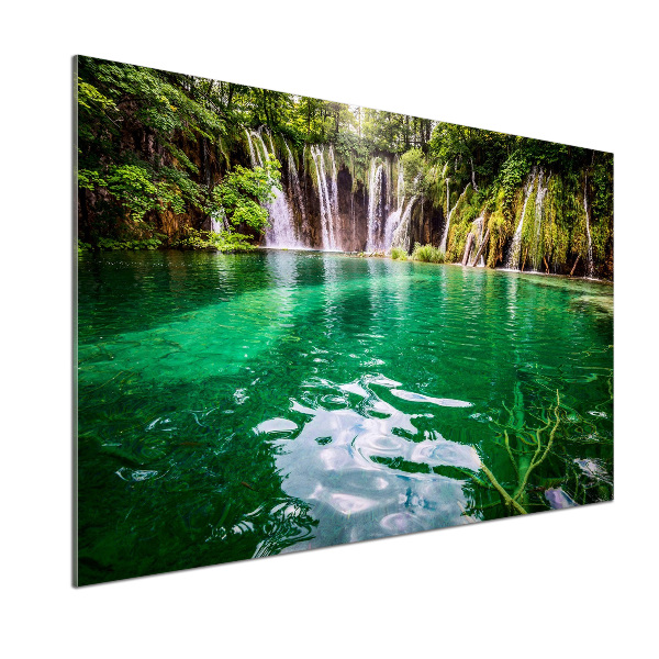 Glazen achterwand keuken Plitvice-meer