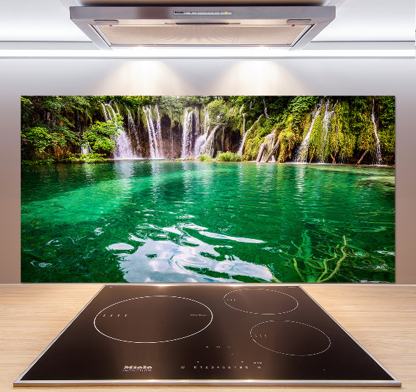 Glazen achterwand keuken Plitvice-meer