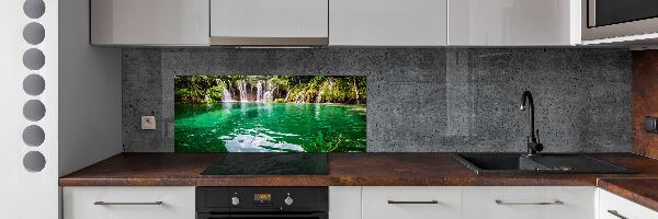 Glazen achterwand keuken Plitvice-meer