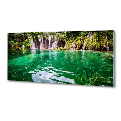 Glazen achterwand keuken Plitvice-meer