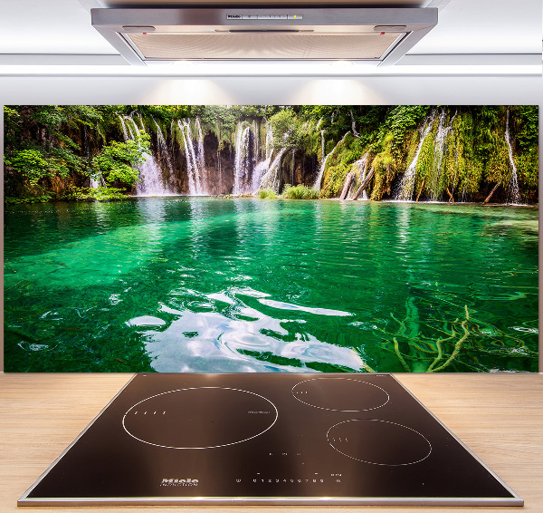 Glazen achterwand keuken Plitvice-meer