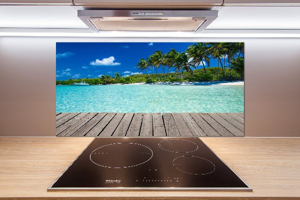 Achterwand keuken Tropisch strand