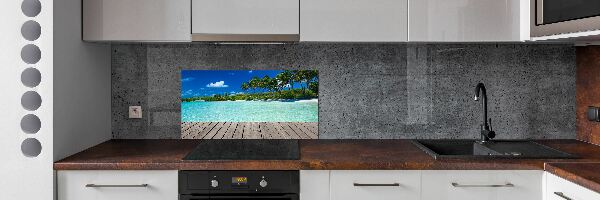 Achterwand keuken Tropisch strand