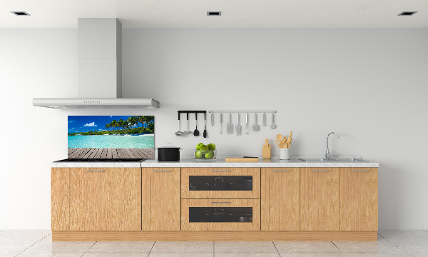 Achterwand keuken Tropisch strand