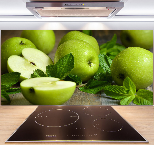 Achterwand keuken Groene appels