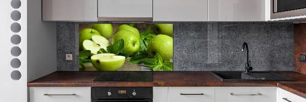 Achterwand keuken Groene appels