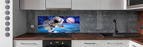 Glazen achterwand keuken Astronaut