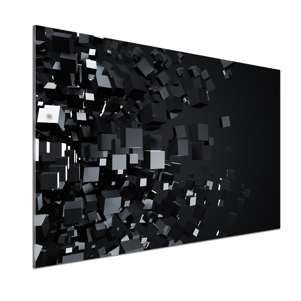 Spatscherm keuken 3D-abstractie