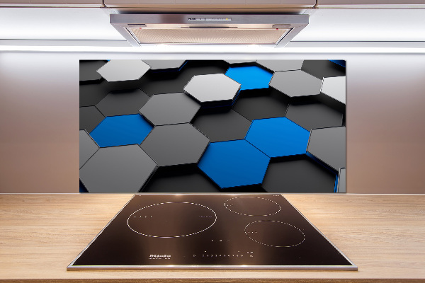 Keuken achterwand 3D-abstractie