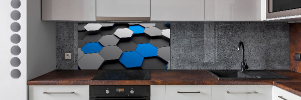 Keuken achterwand 3D-abstractie