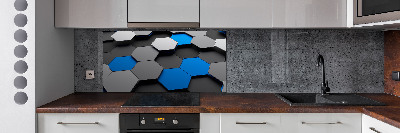 Keuken achterwand 3D-abstractie