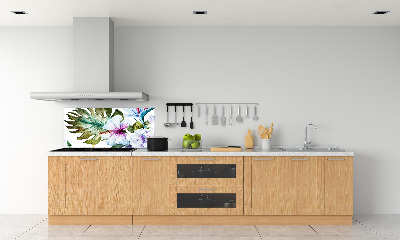 Keuken achterwand Hawaiiaanse bloemen