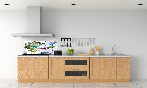 Keuken achterwand Hawaiiaanse bloemen