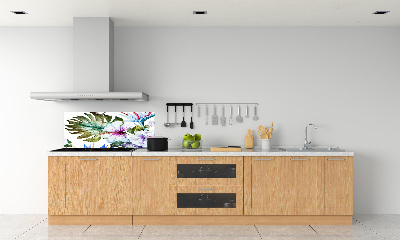 Keuken achterwand Hawaiiaanse bloemen